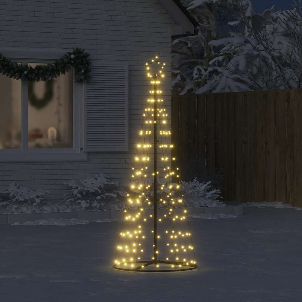 Vidaxl led-kerstboom 200 leds warm wit 180 cm