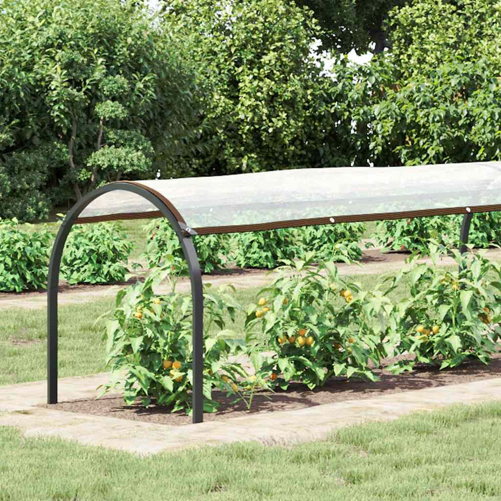 Vidaxl plantenafdekking met zeilringen 1x10 m polyethyleen