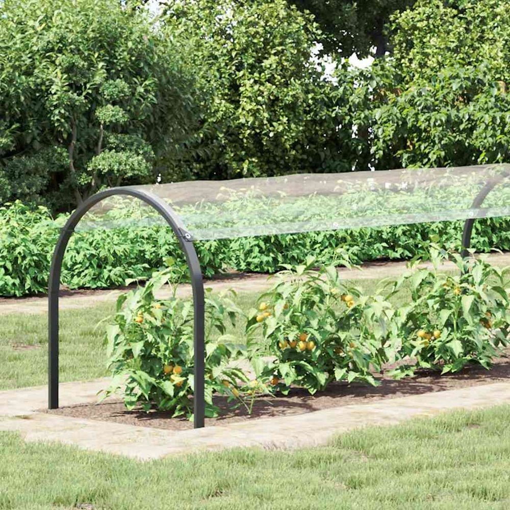 Vidaxl plantenafdekking met zeilringen 1x10 m pvc