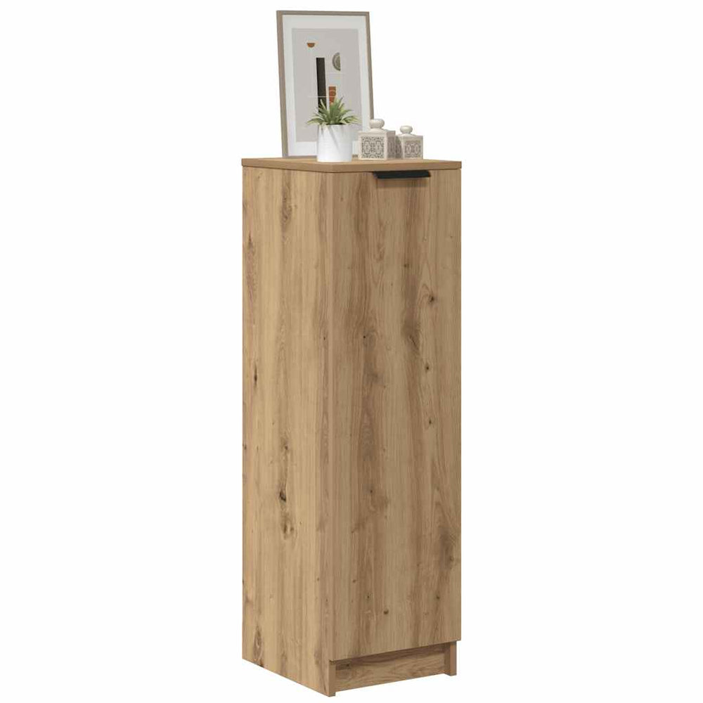 Vidaxl schoenenkast 29,5x35x100,5 cm bewerkt hout artisanaal eiken