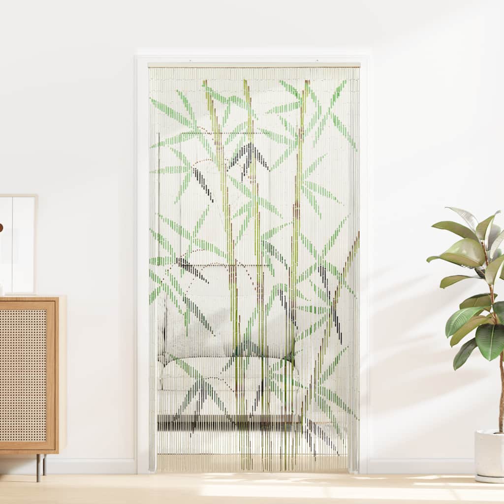 Vidaxl insectengordijn bamboe print 90x220 cm bamboe
