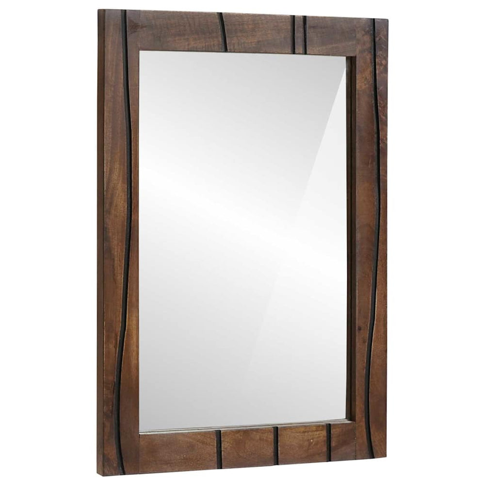 Vidaxl badkamer spiegel wandgemonteerd bruin 70 x 50 x 2,5 cm