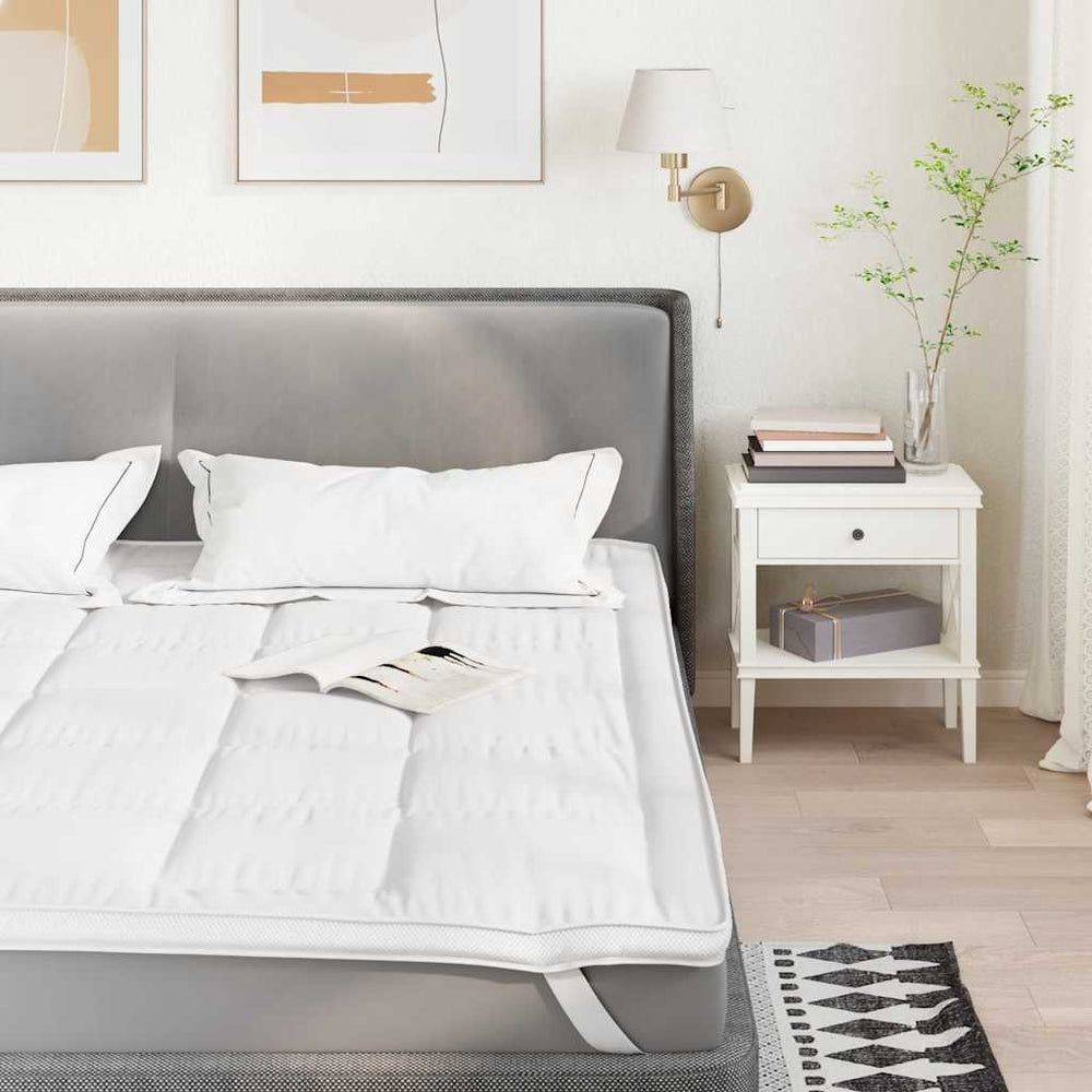 Vidaxl matrasbeschermer 200x200 cm wit