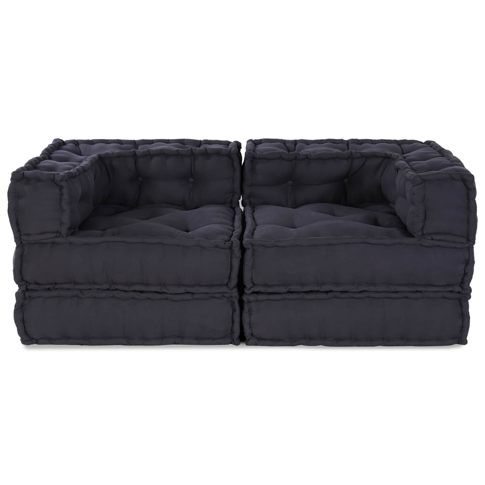 Vidaxl modulair bank 2 pcs antraciet 140 x 70 x 56 cm stof