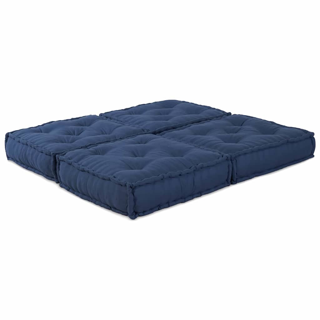 Vidaxl modulair bank 2 pcs indigo 140 x 70 x 36 cm stof