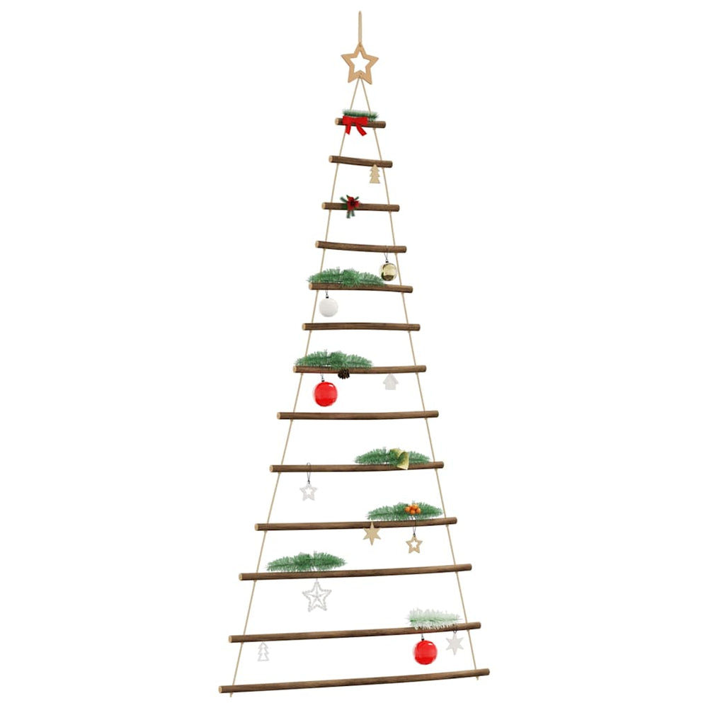 Vidaxl hangende kerstboom met topster 86x180 cm natuurlijke tak