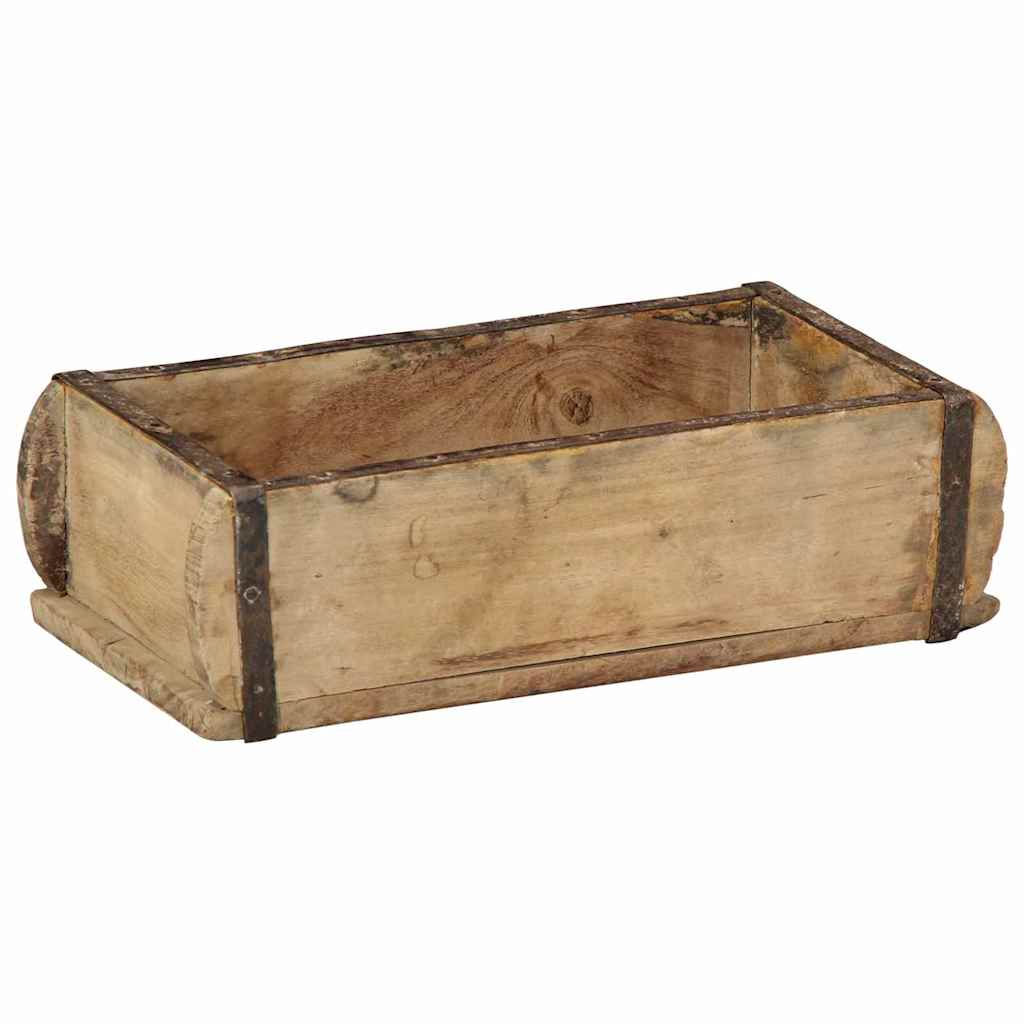 Vidaxl dienblad bruin 30 x 15 x 9 cm massief gerecycled hout