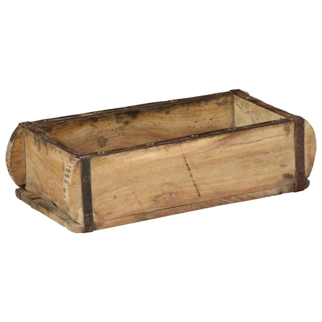 Vidaxl dienblad bruin 30 x 15 x 9 cm massief gerecycled hout