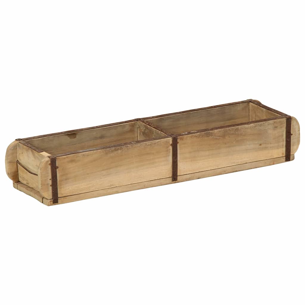 Vidaxl dienblad bruin 57 x 15 x 9 cm massief gerecycled hout