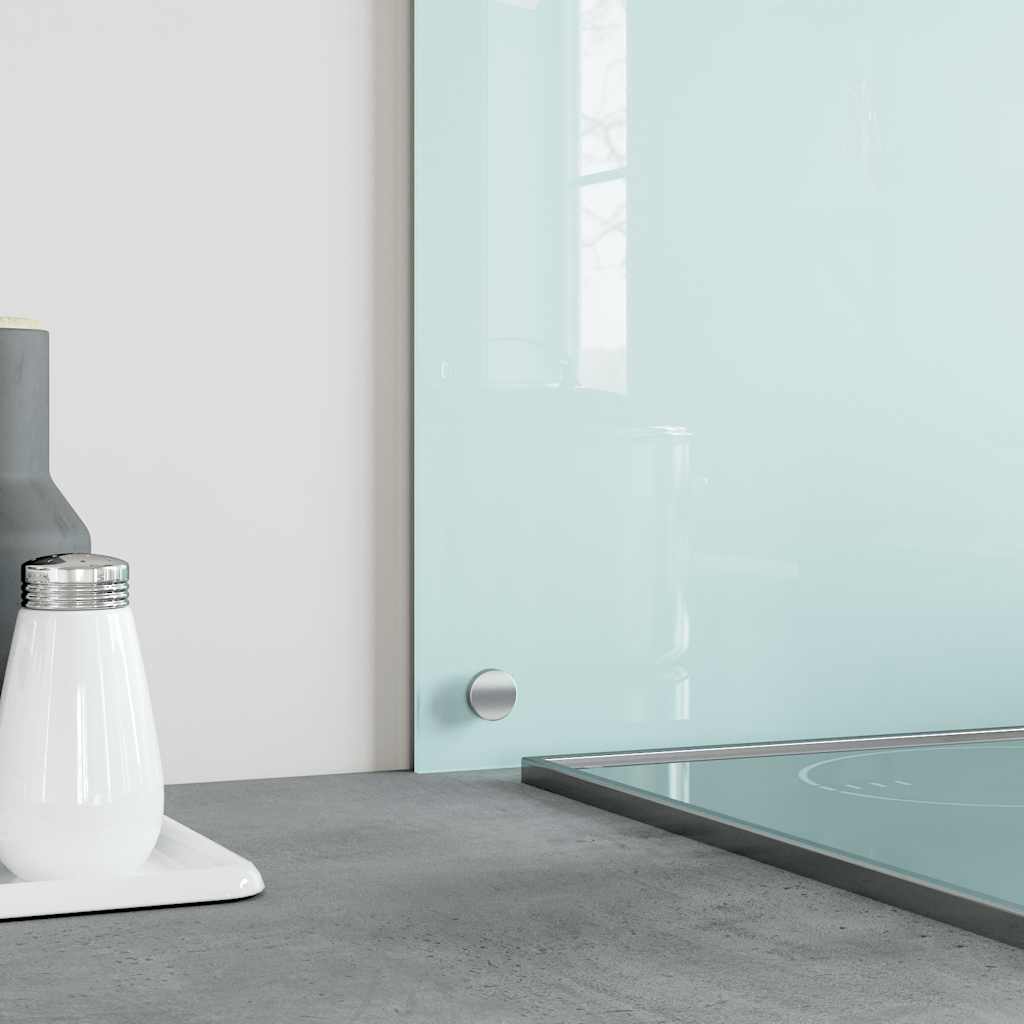 Vidaxl spatschermen keuken 2 st 80x40 cm gehard glas wit