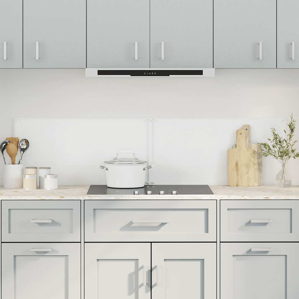 Vidaxl spatschermen keuken 2 st 80x40 cm gehard glas transparant