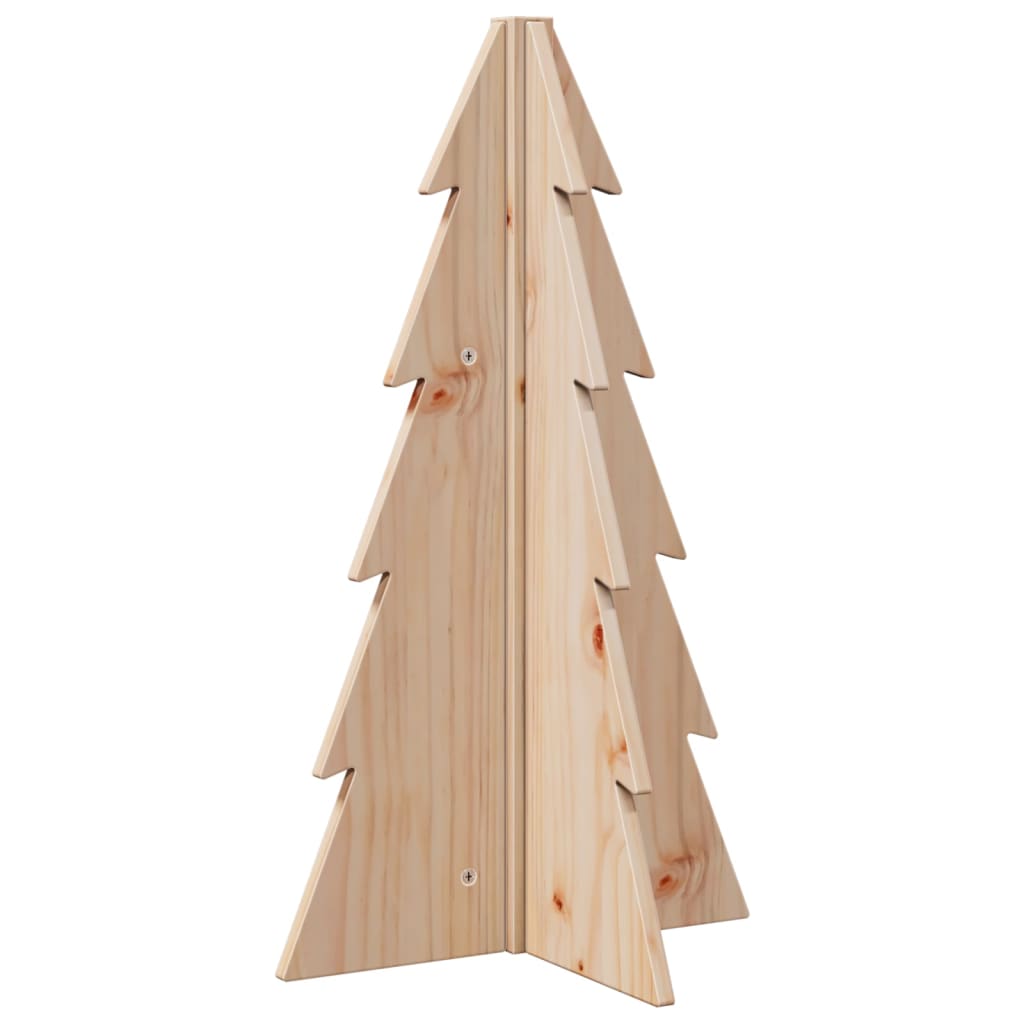 Vidaxl kerstdecoratie kerstboom 69,5 cm massief groenenhout