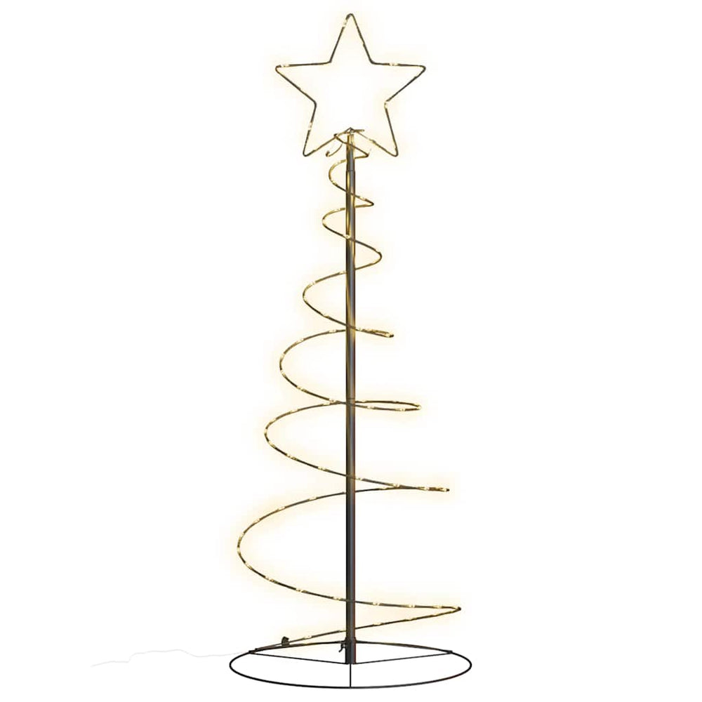 Vidaxl led-kerstboom 80 leds warm wit 120 cm