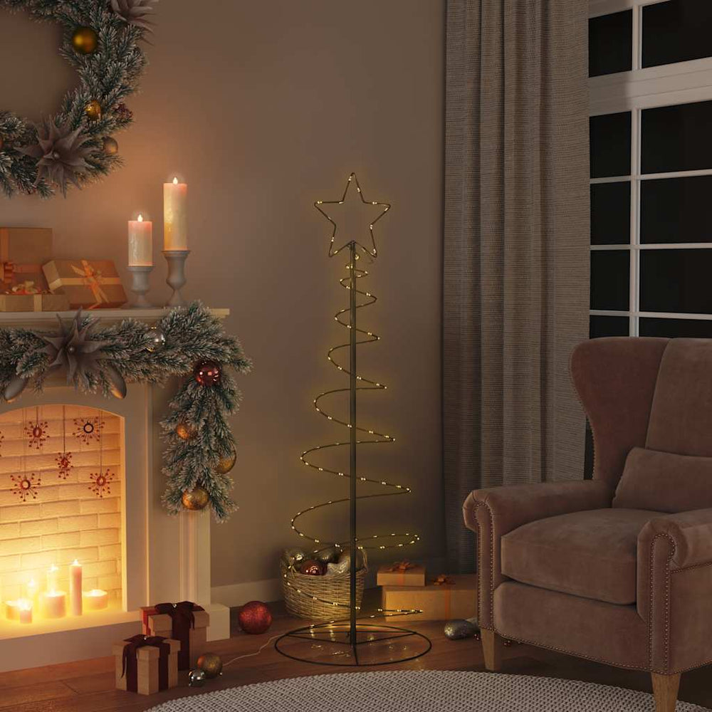 Vidaxl led-kerstboom 100 leds warm wit 150 cm