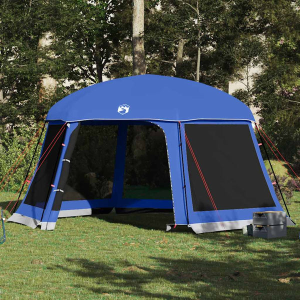 Vidaxl zwembadtent afneembare buitentent gaaswanden azuurblauw