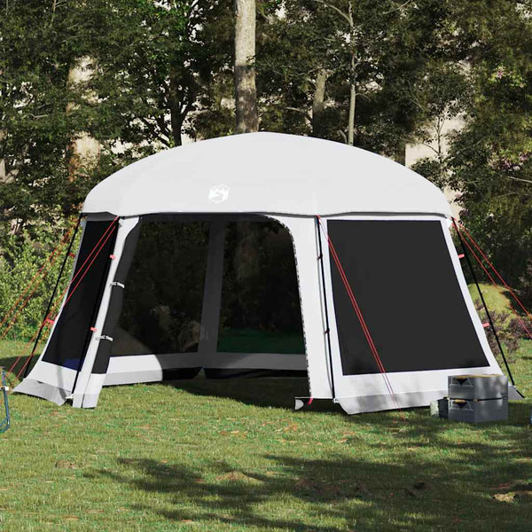 Vidaxl zwembadtent met uitneembare buiten- gaaswanden 512x458 cm grijs