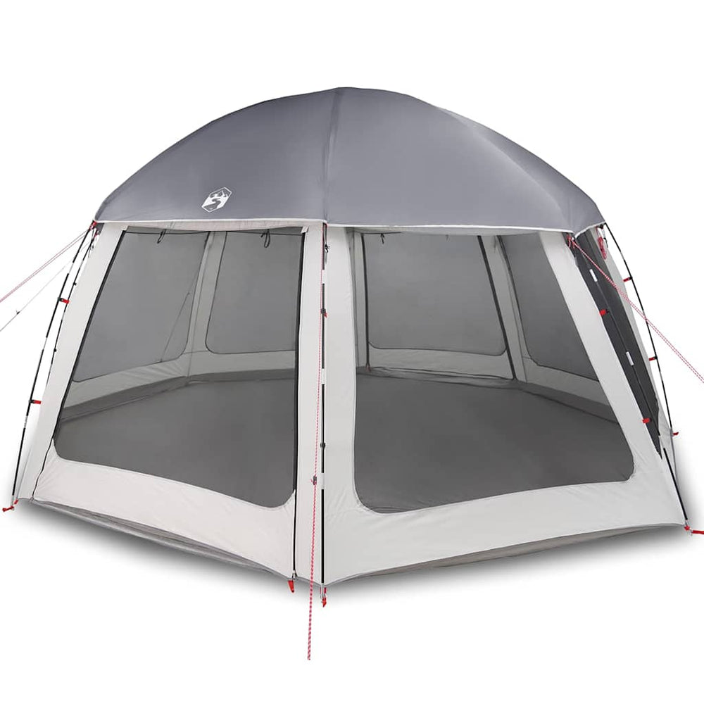 Vidaxl zwembadtent met uitneembare buiten- gaaswanden 510x510 cm grijs