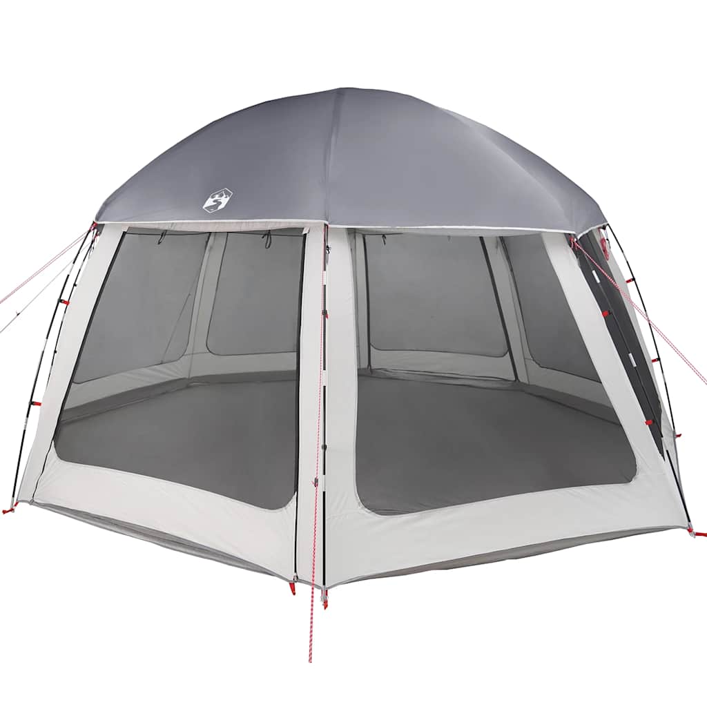 Vidaxl zwembadtent met uitneembare buiten- gaaswanden 510x510 cm grijs