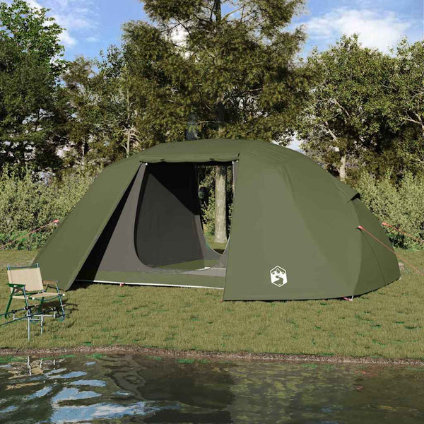 Vidaxl vistent 514 x 465 x 187 cm polyester en glasvezel olijf groen