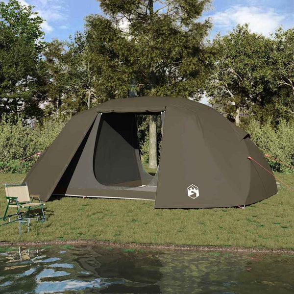 Vidaxl vistent 514 x 465 x 187 cm polyester en glasvezel bruin