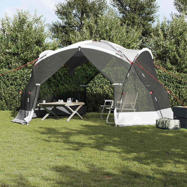 Vidaxl muskietentent 434 x 434 x 230 cm polyester en glasvezel grijs