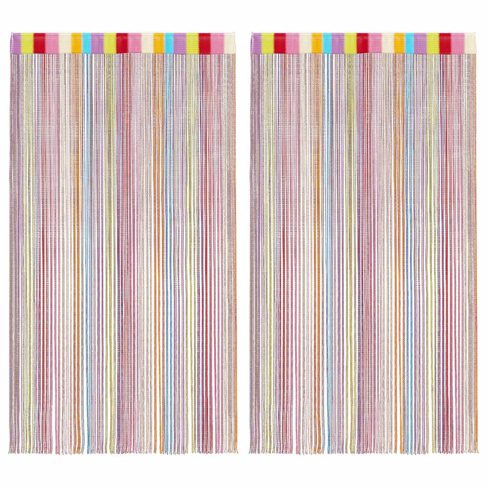 Vidaxl koordgordijnen 2 st veelkleurig 140x250 cm