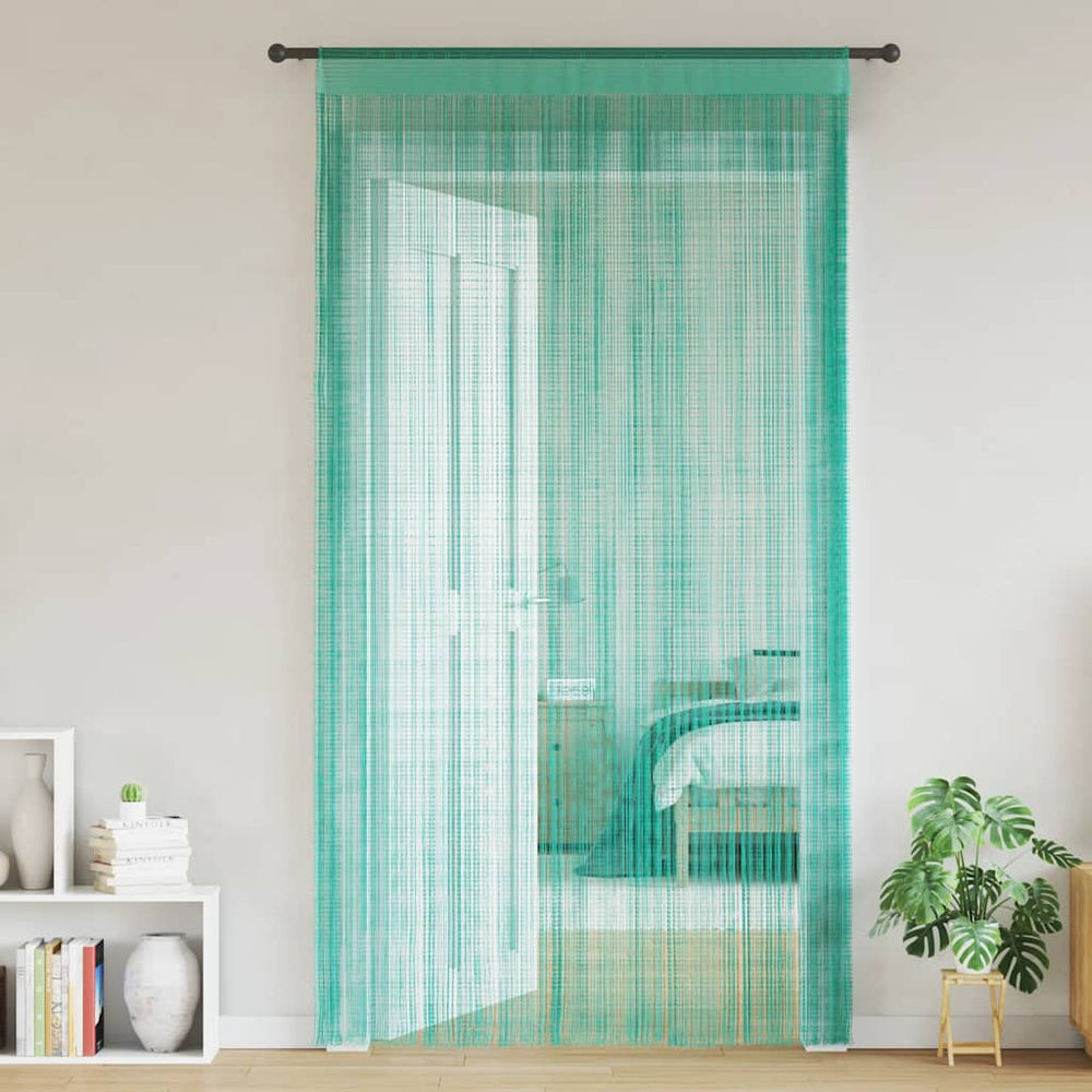 Vidaxl koordgordijnen 2 st turkoois 140x250 cm