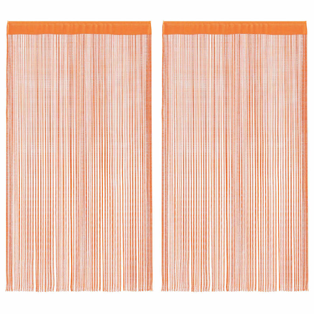 Vidaxl koordgordijnen 2 st 140x250 cm oranje