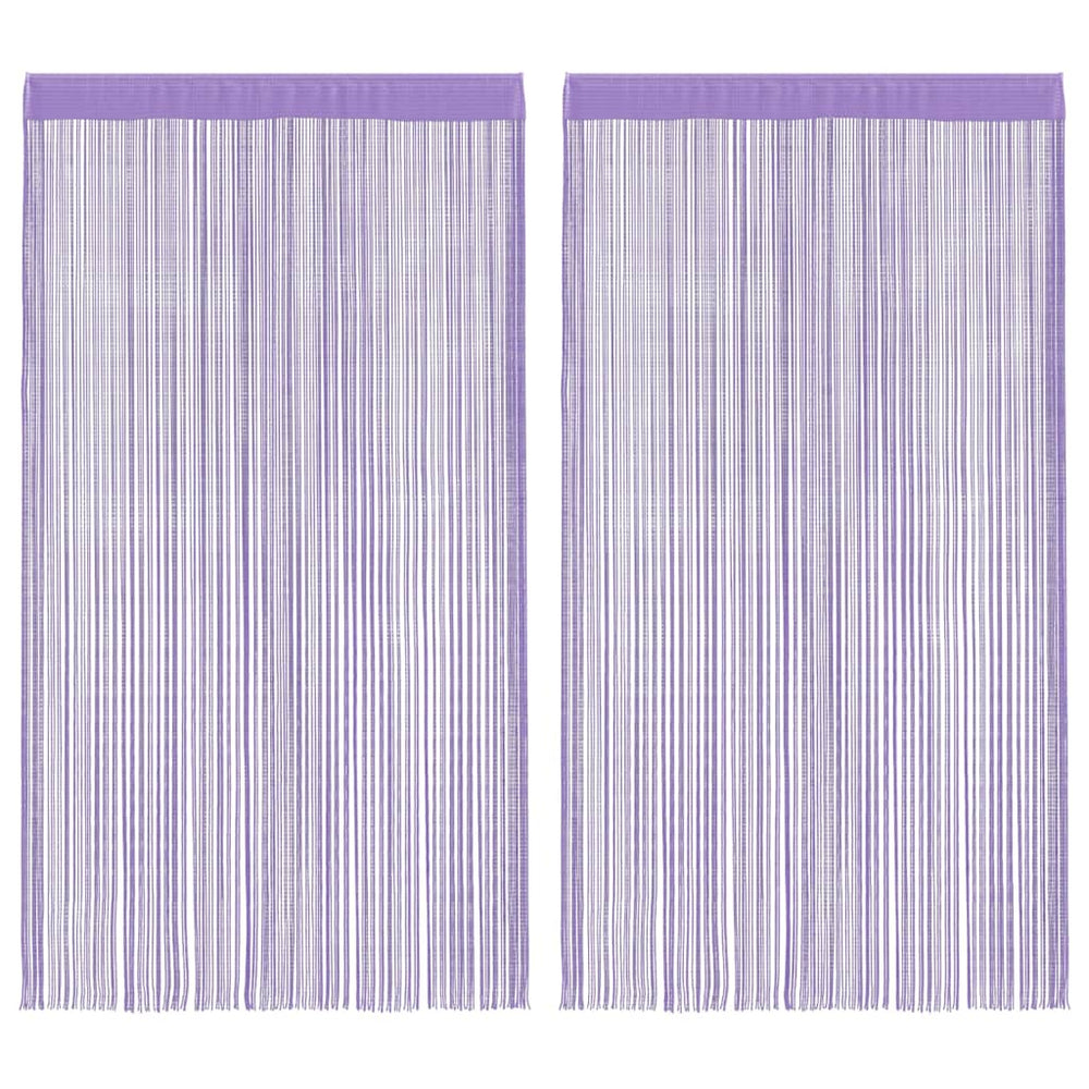 Vidaxl koordgordijnen 2 st paars 140x250 cm