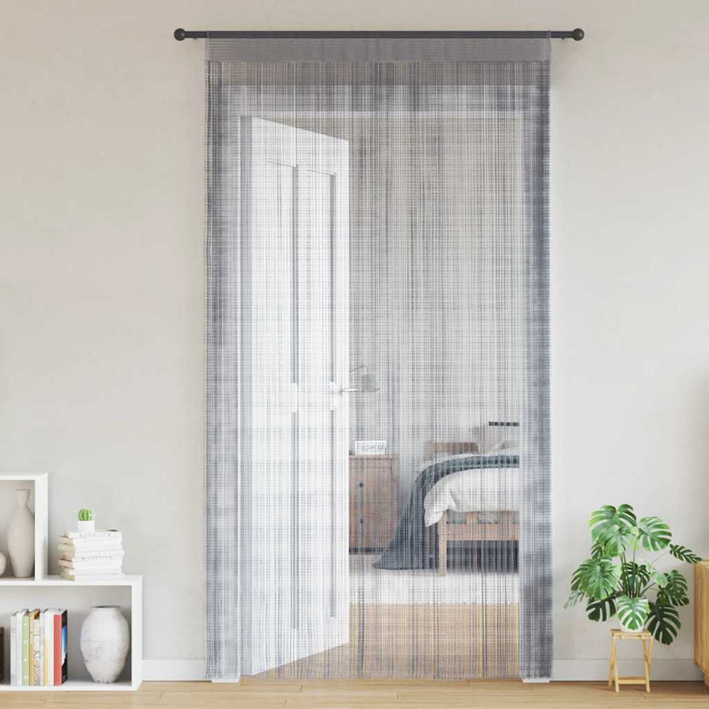 Vidaxl koordgordijnen 2 st 100x250 cm lichtgrijs