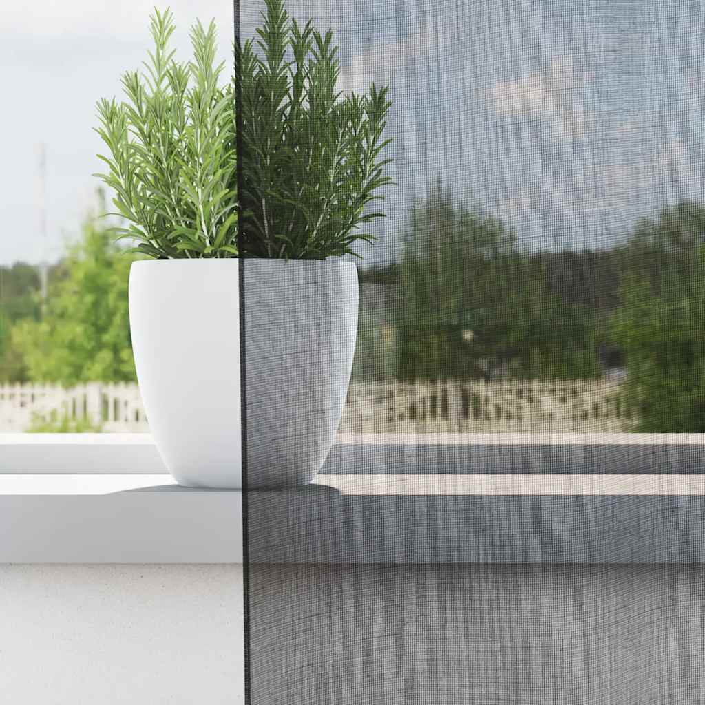 Vidaxl gordijnen voile met doorvoertules 2 st 140x225 cm zwart