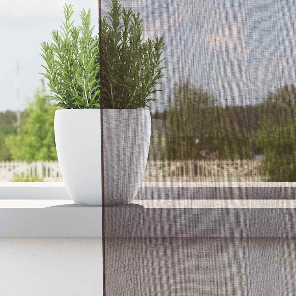 Vidaxl gordijnen voile met doorvoertules 2 st 140x245 cm bruin