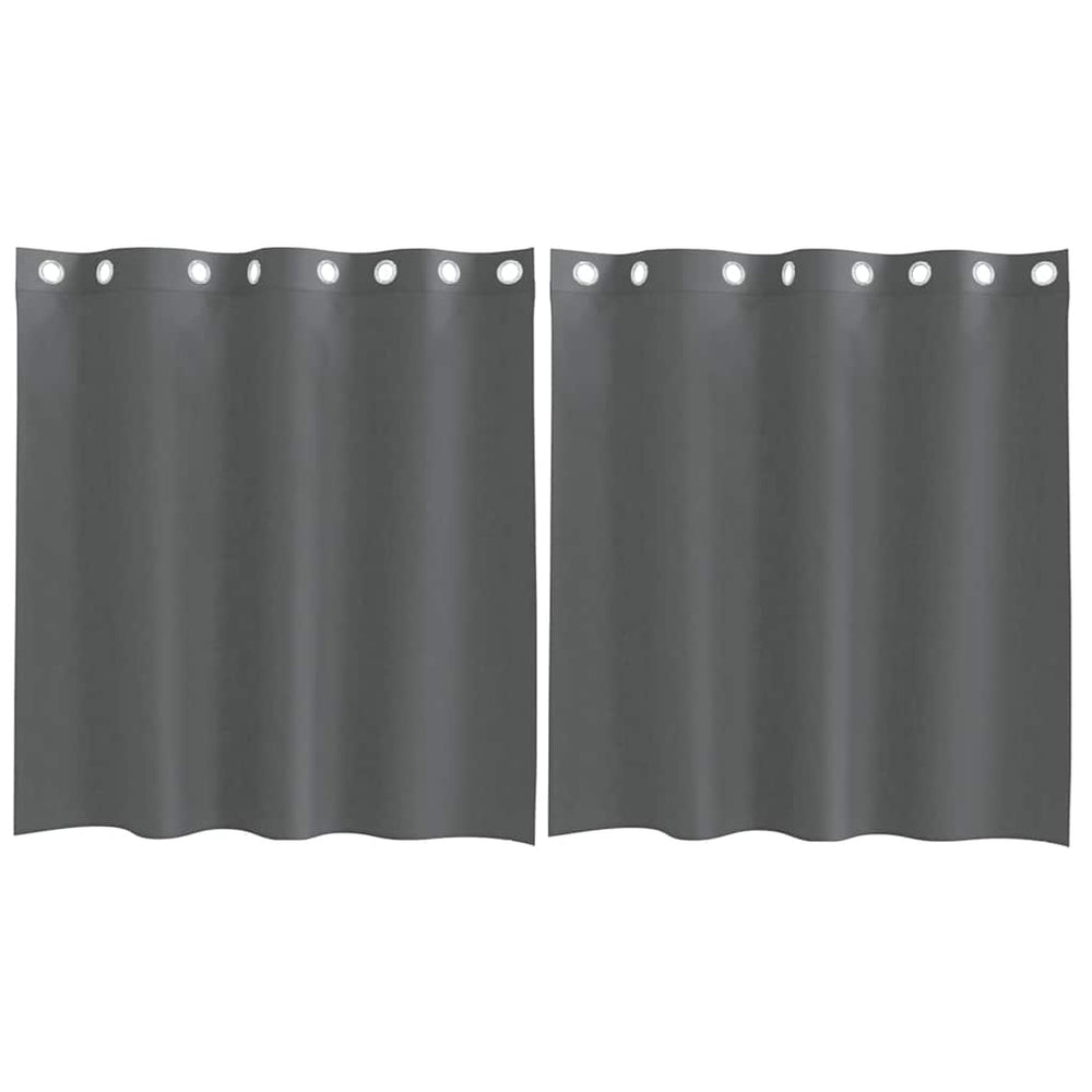 Vidaxl gordijnen voile met doorvoertules 2 st 140x140 cm donkergrijs