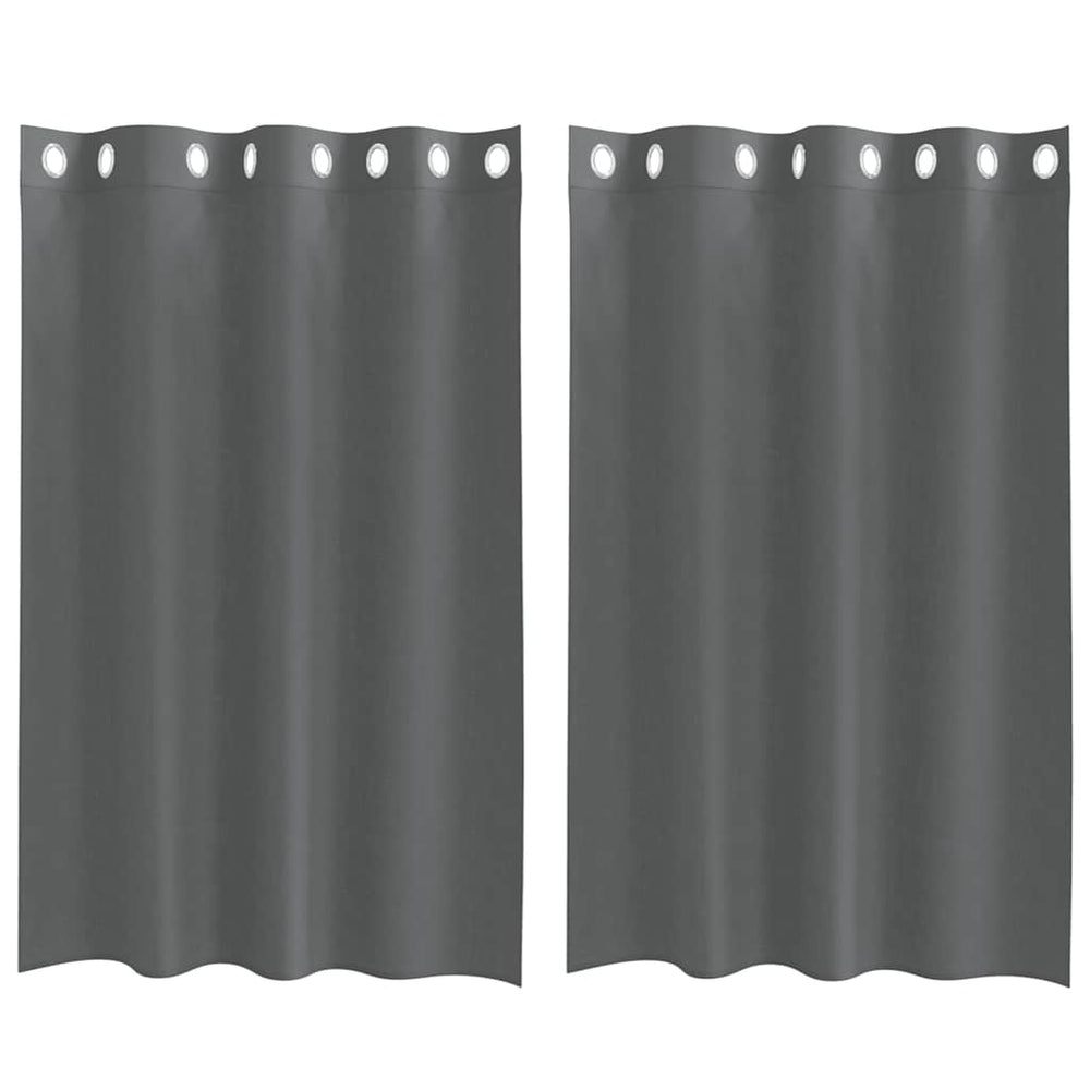 Vidaxl gordijnen voile met doorvoertules 2 st 140x175 cm donkergrijs