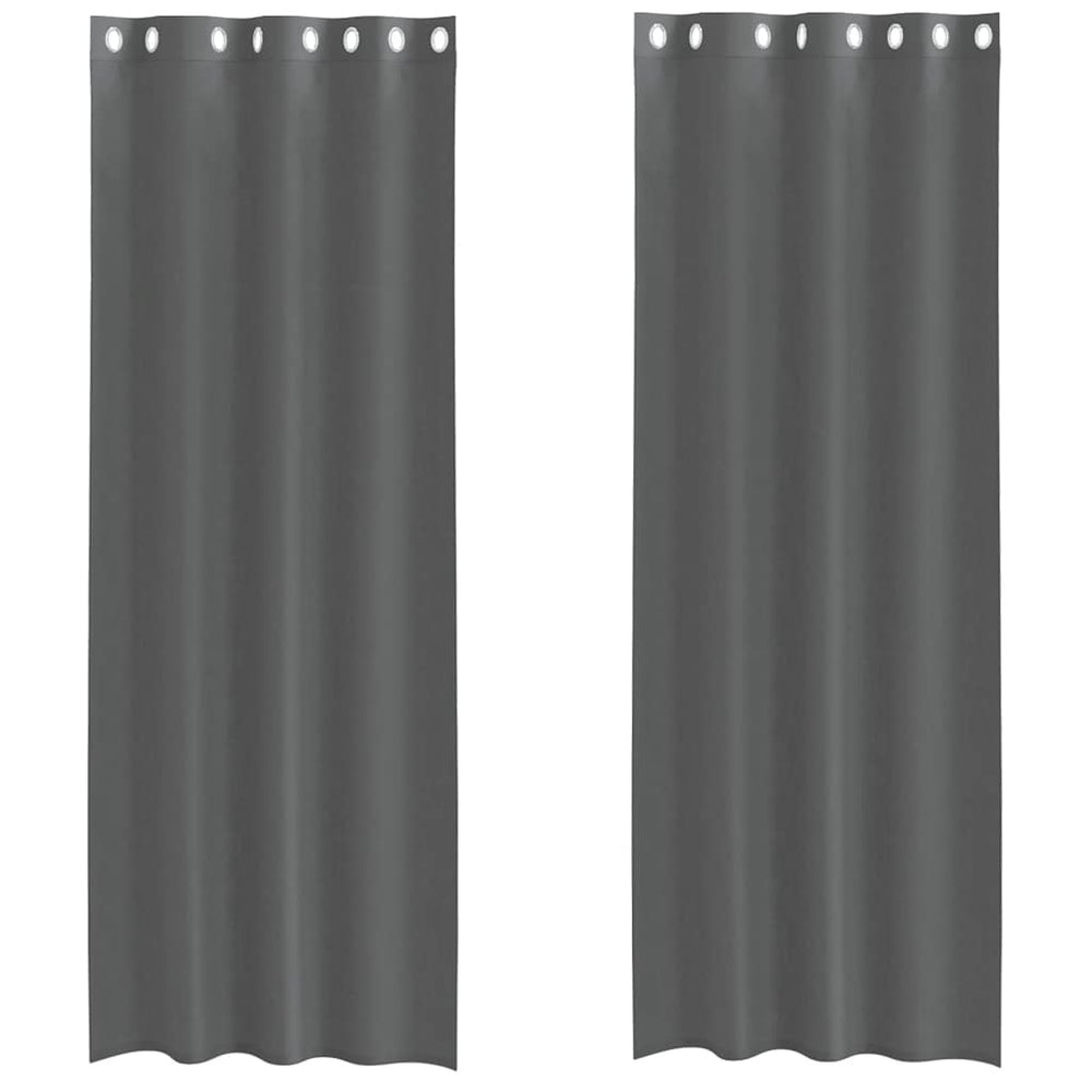 Vidaxl gordijnen voile met doorvoertules 2 st 140x260 cm donkergrijs