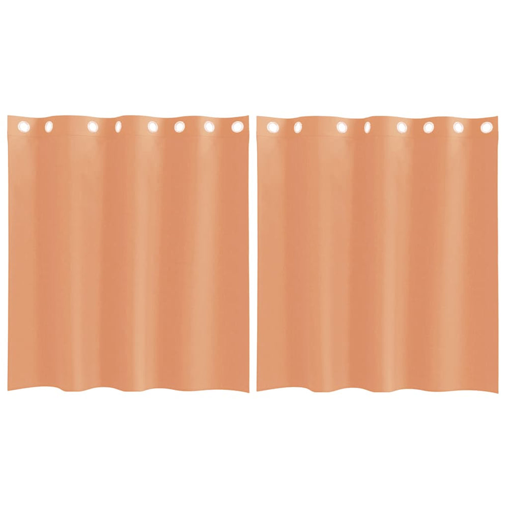 Vidaxl gordijnen voile met doorvoertules 2 st terracotta