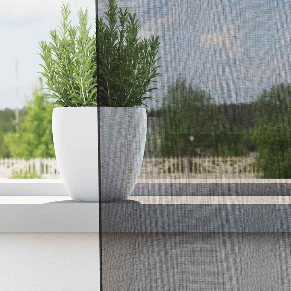 Vidaxl gordijnen voile met roedezakken 2 st zwart