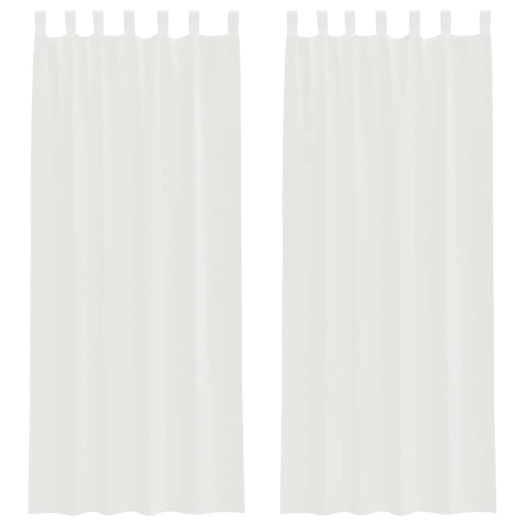 Vidaxl gordijnen met lussen 2 st 140x260 cm wit