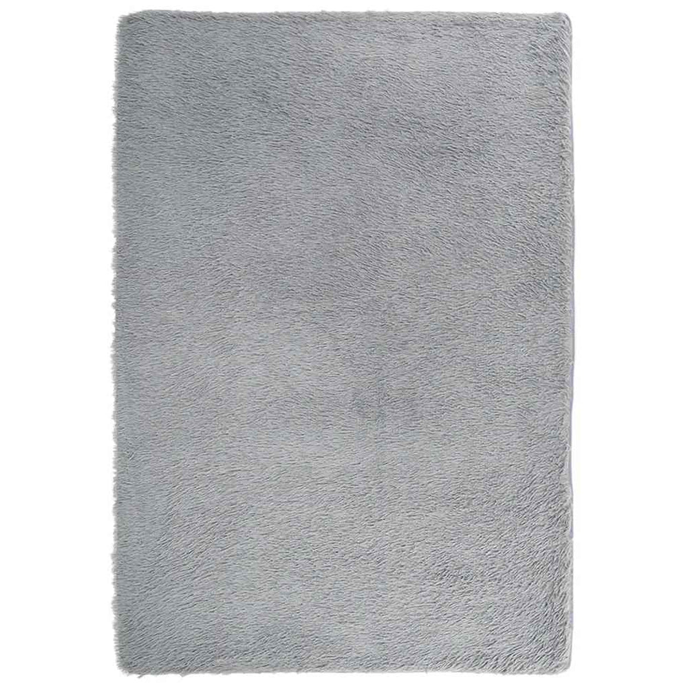 Vidaxl hoogpolig vloerkleed navarra 200x290 cm polyester lichtgrijs