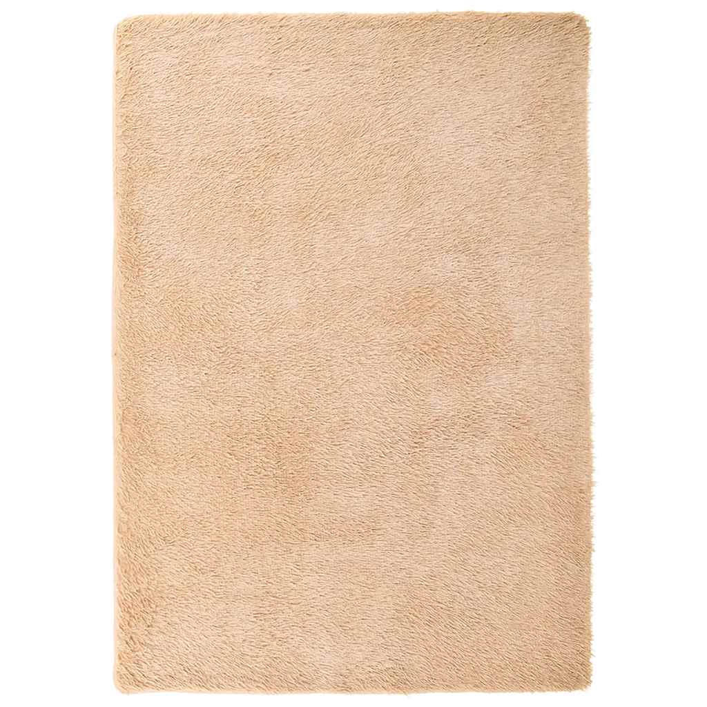 Vidaxl hoogpolig vloerkleed navarra 240x340 cm polyester beige