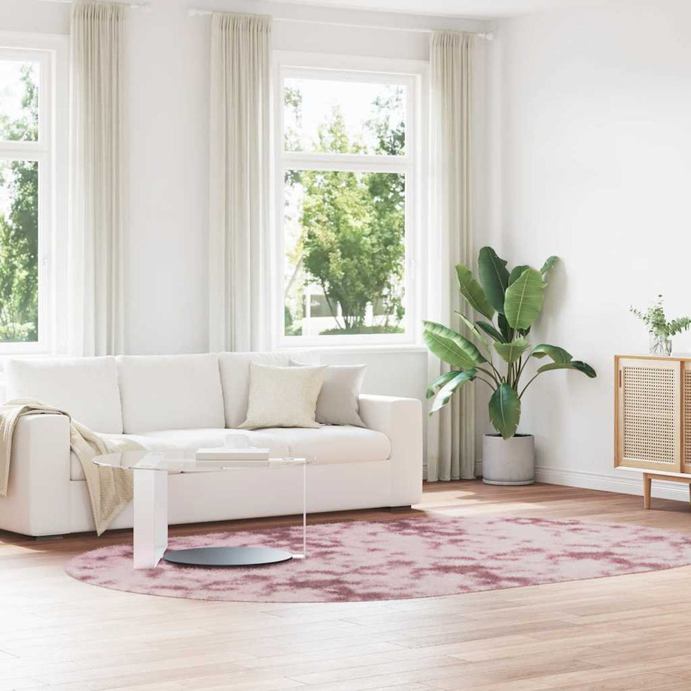 Vidaxl hoogpolig vloerkleed navarra 300x200 cm polyester stoffig roze