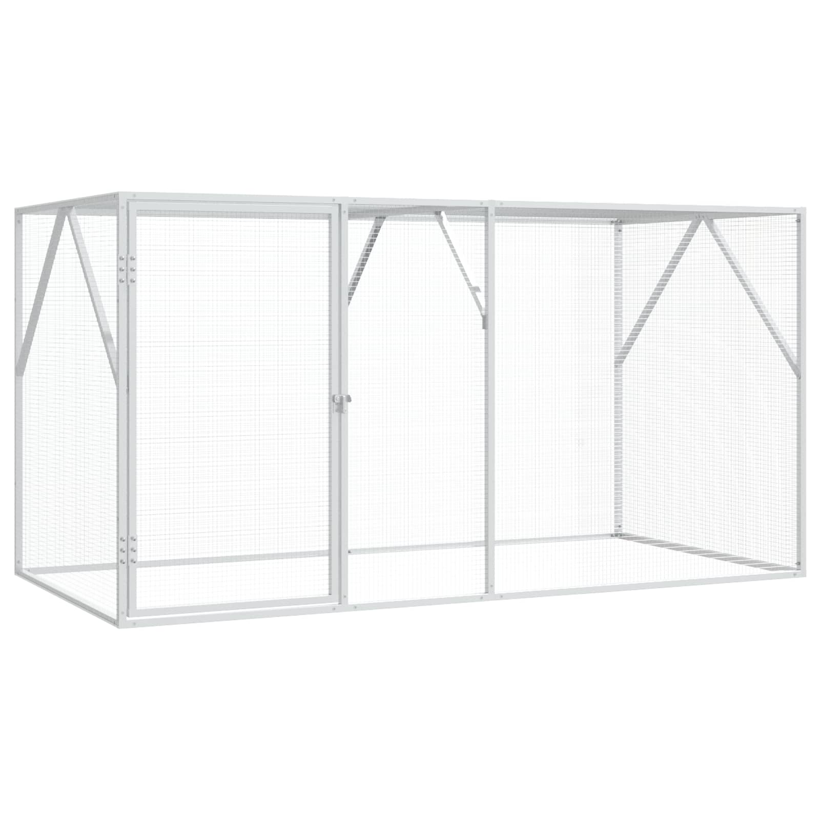 Vidaxl vogelkooi antraciet 208 x 102 x 108 cm gegalvaniseerd staal