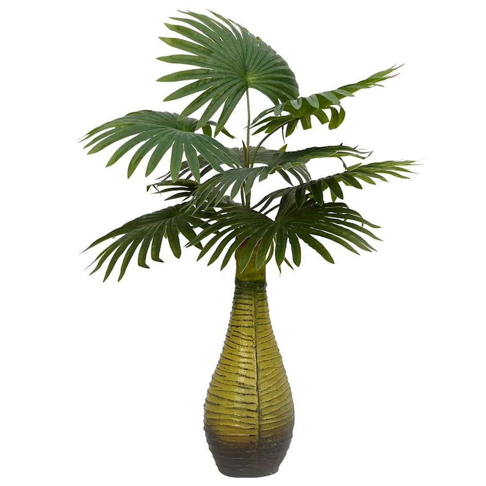 Vidaxl kunstpalmplant 9 bladeren 65 cm groen