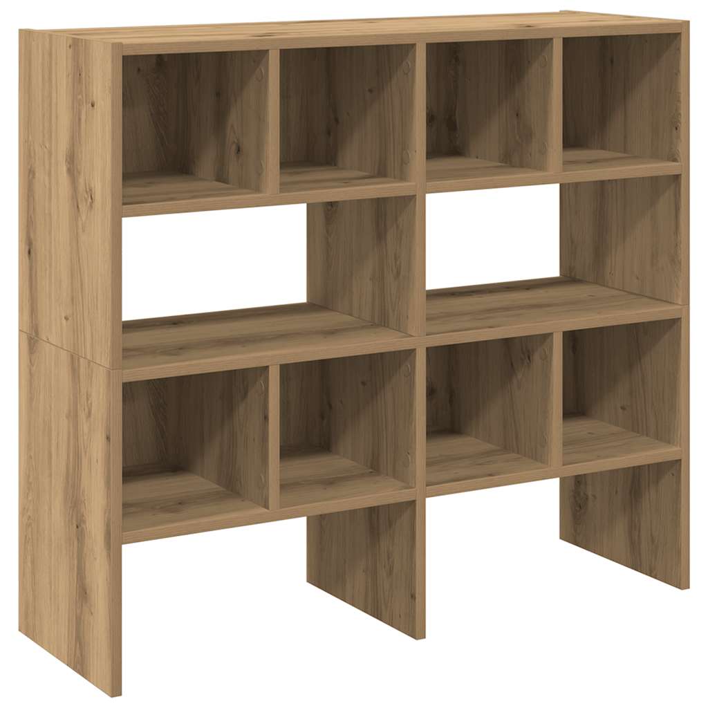 Vidaxl schoenenrekken 2 st stapelbaar 89,5x30x40 cm ambachtelijk eiken