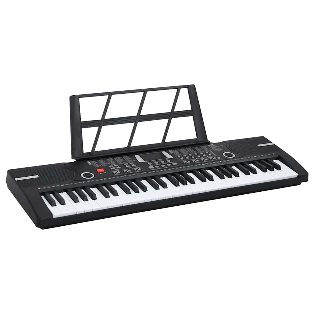 Vidaxl 61 toetsen piano elektrisch toetsenbord met muziekstandaard