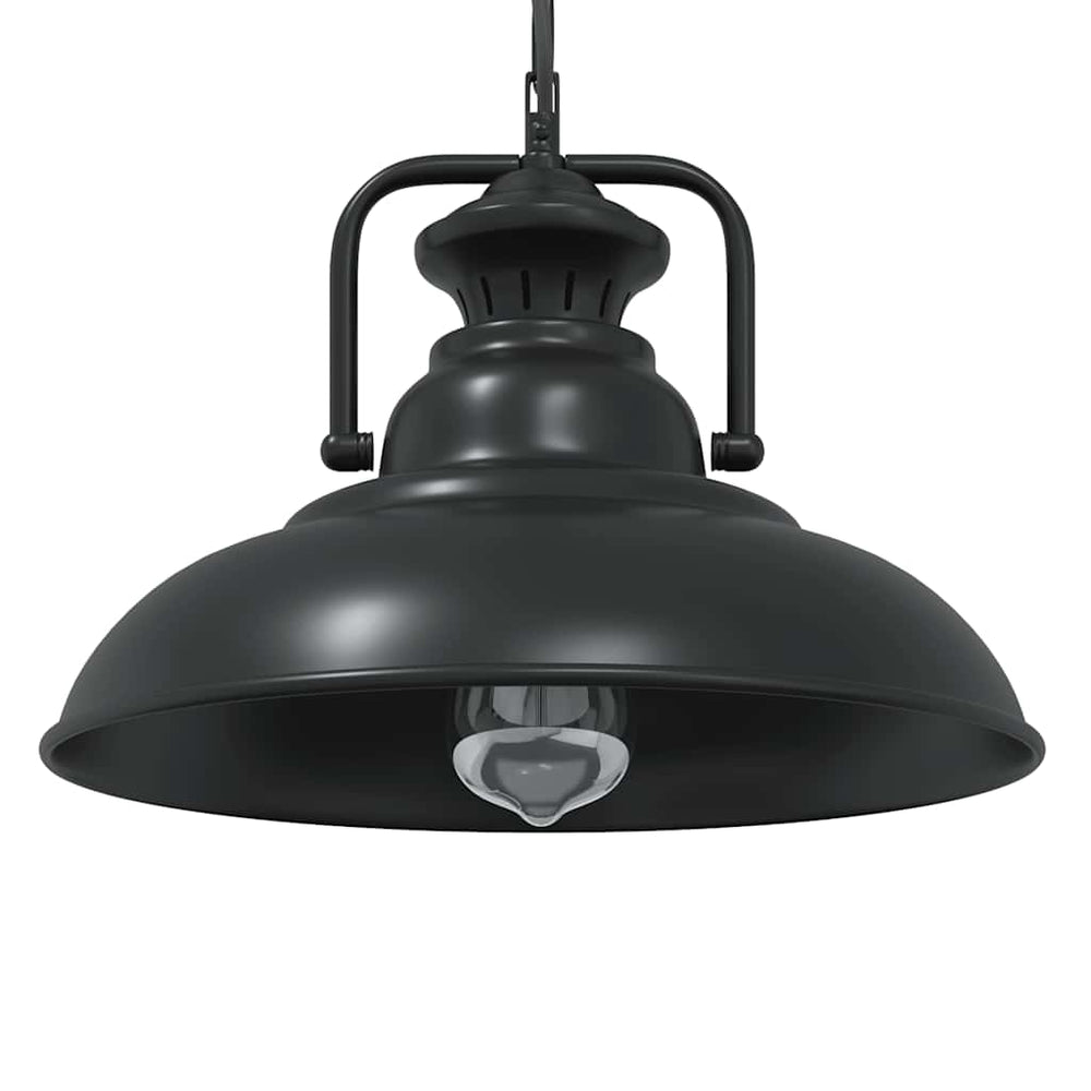 Vidaxl hanglamp e27 ø 31 cm ijzer zwart