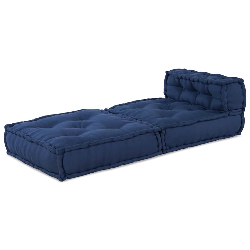 Vidaxl modulair bank indigo 70 x 70 x 56 cm stof