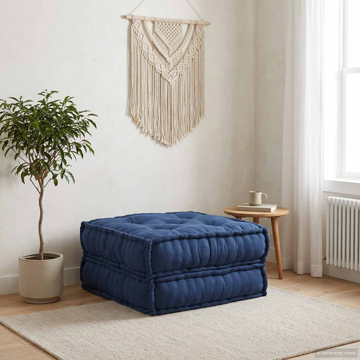 Vidaxl modulair sofabet stof indigo 70 x 70 x 36 cm