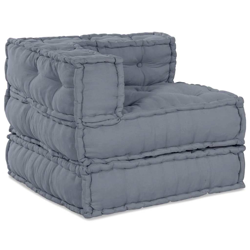 Vidaxl modulair hoekbank grijs 70 x 70 x 56 cm stof