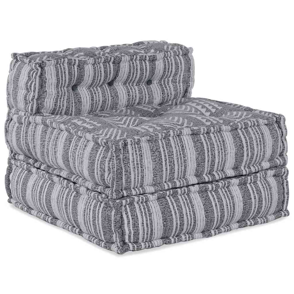 Vidaxl modulair bank grijze print 70 x 70 x 56 cm stof
